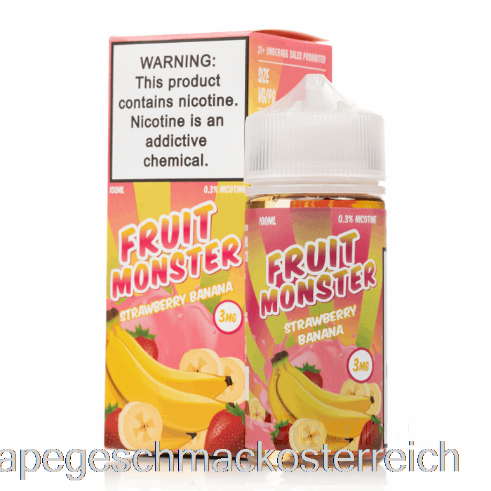 Erdbeer-Banane - Fruchtmonster - 100ml 6mg Vape-Geschmack